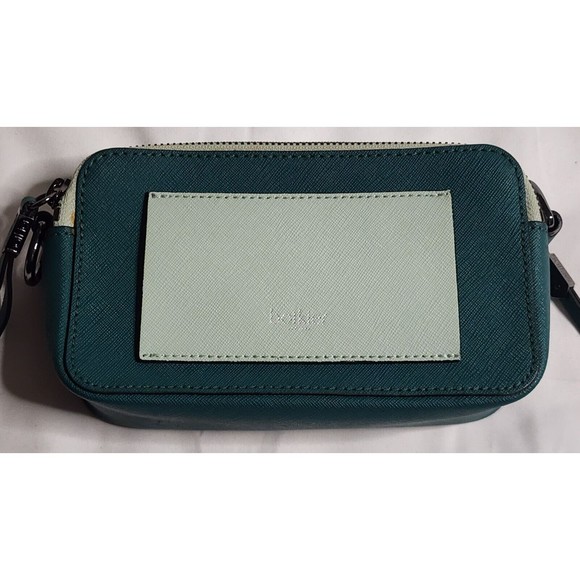 BOTKIER Cobble Hill Small Square CROSS BODY Emerald/Green Combo EuC - Picture 3 of 7
